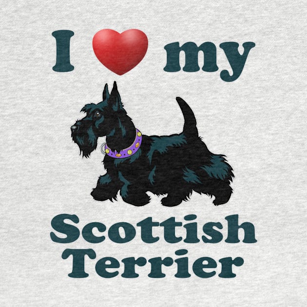 I Love My Scottish Terrier by Naves